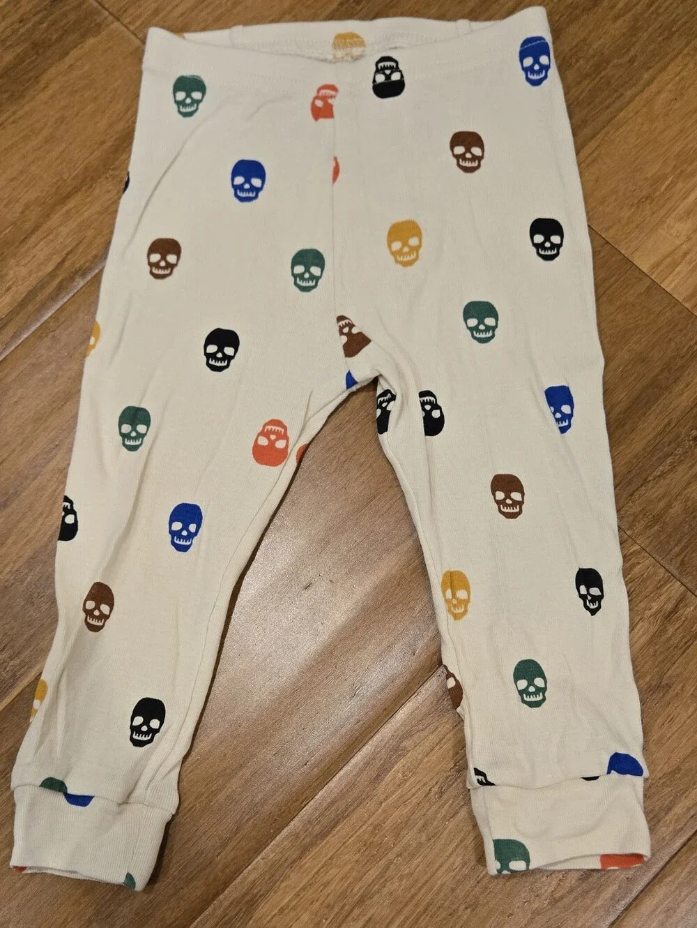 Gap Baby Toddler Organic Skull Long Sleeve And Pants Matching Pajama Set